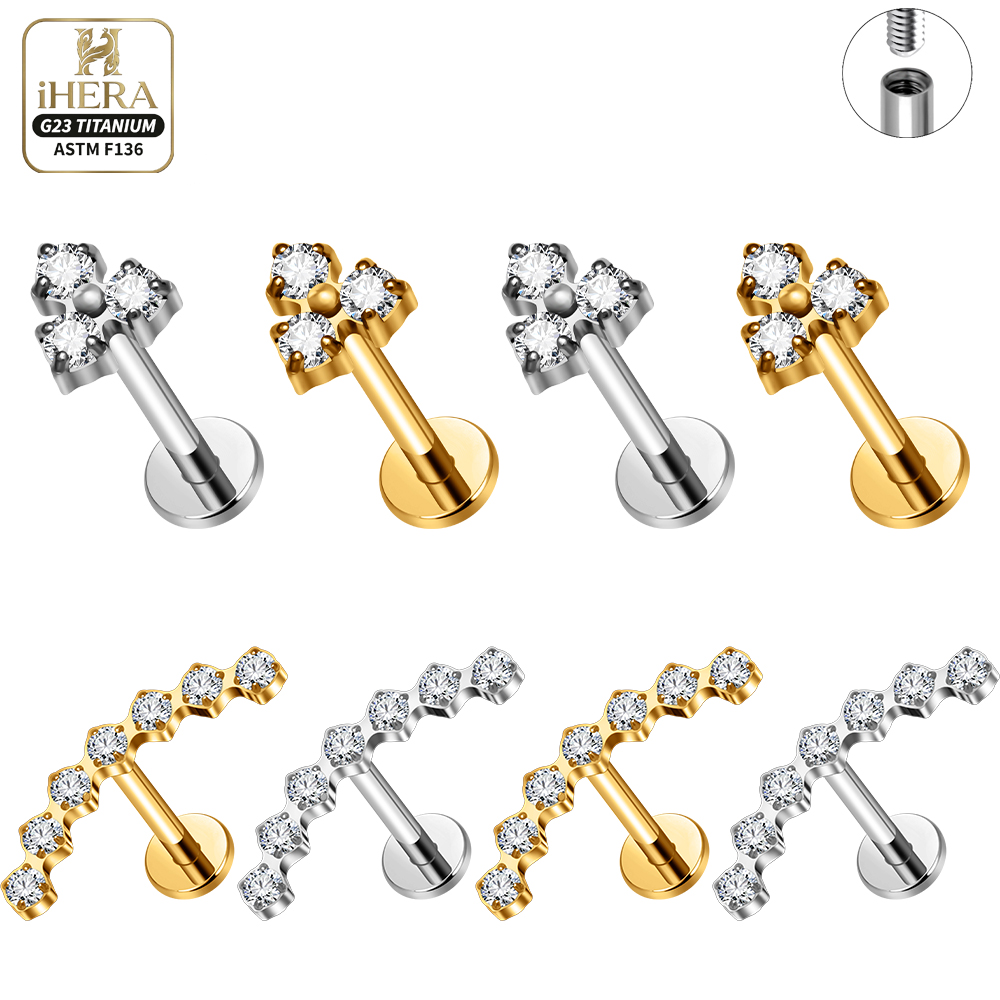 Body Jewelry Outfit - 16G G23 Titanium Flat Back Tassel