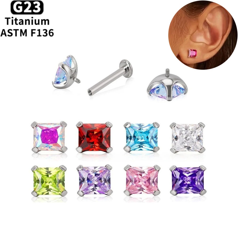 Body Jewelry Cartilage Earrings - ASTM F136 Titanium Lip Piercing Rings
