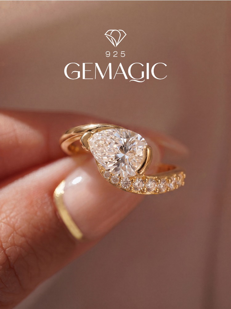 Body Jewelry High Quality - Fashion Exquisite Water Drop Zircon Ring