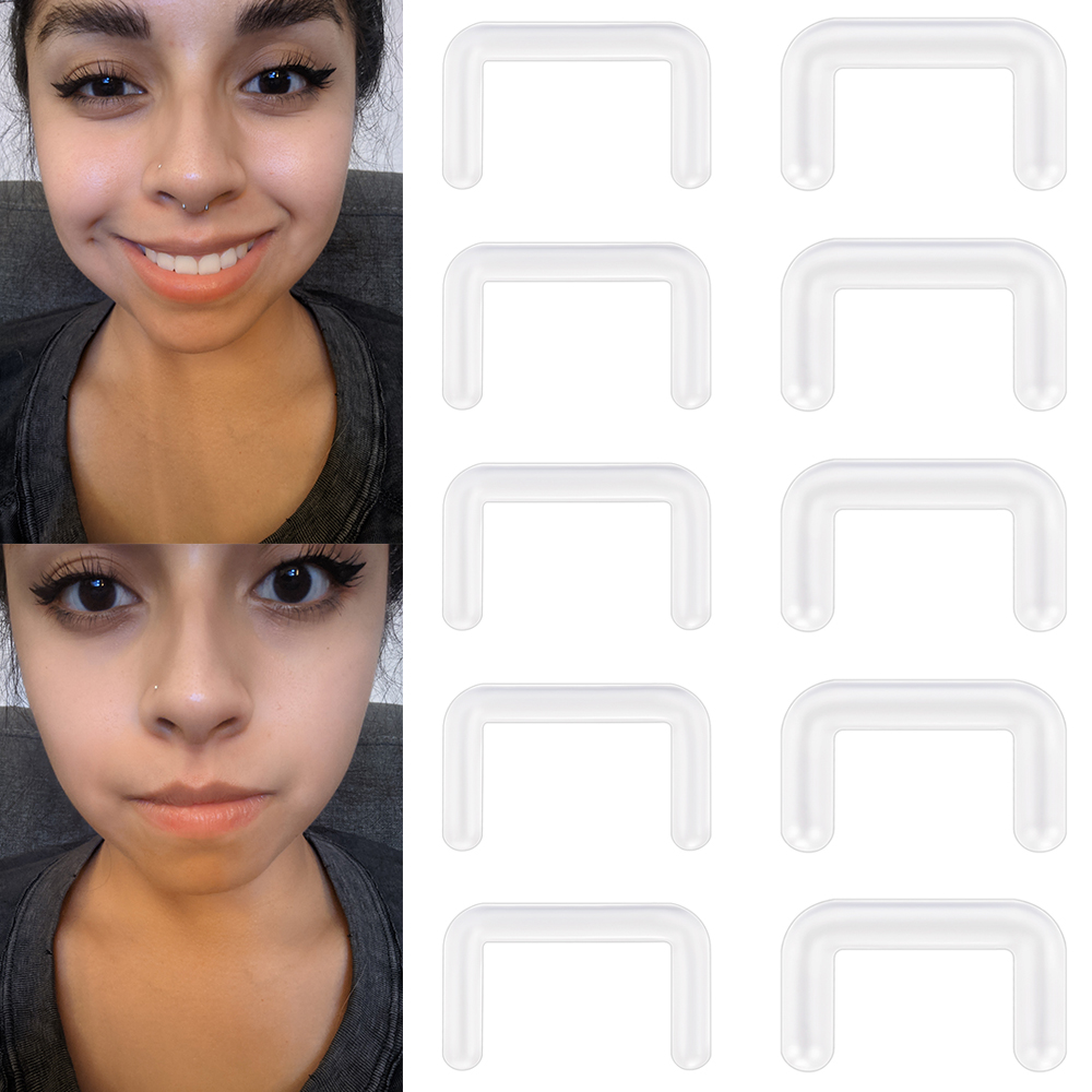 Body Jewelry Holder - 14/16G Septum Piercings Hider Acrylic Nose