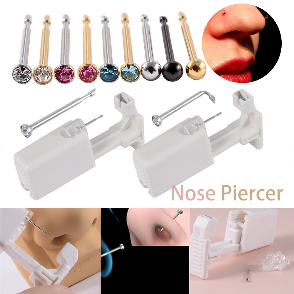 Body Jewelry Factory - 1-11PCs Easy Use Disposable Sterile Nose