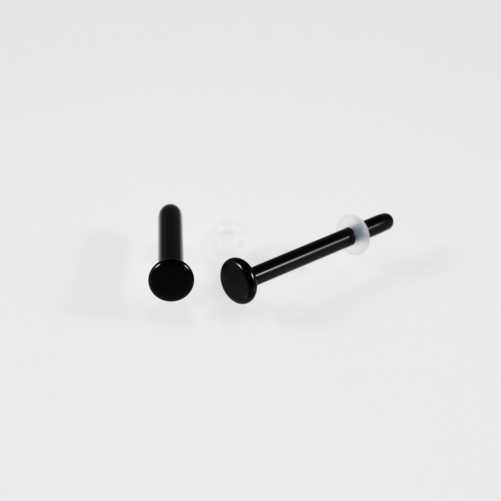 1PC Glass Nose Stud Polychrom  - Body Jewelry Holder recension och pris