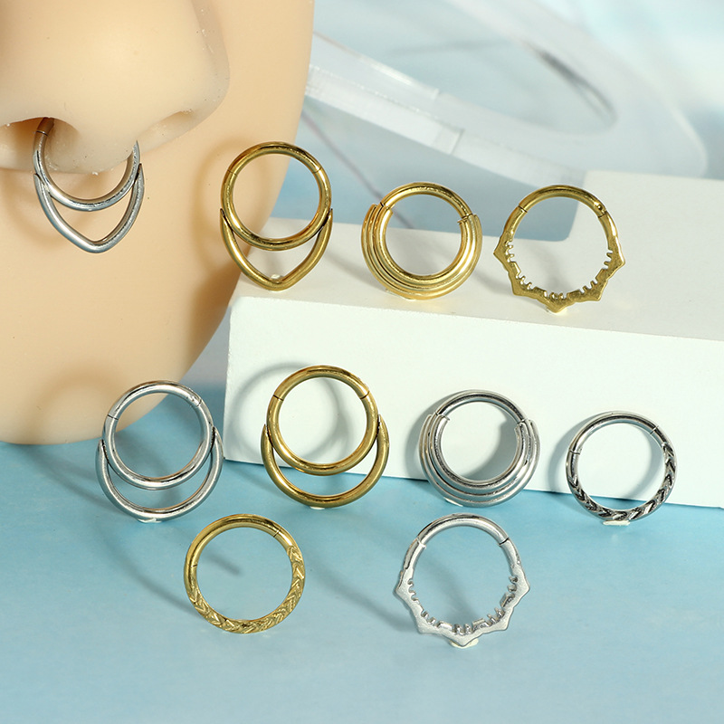 Nose Hoop Earrings Metal Nose  - Body Jewelry Cartilage Earrings recension och pris