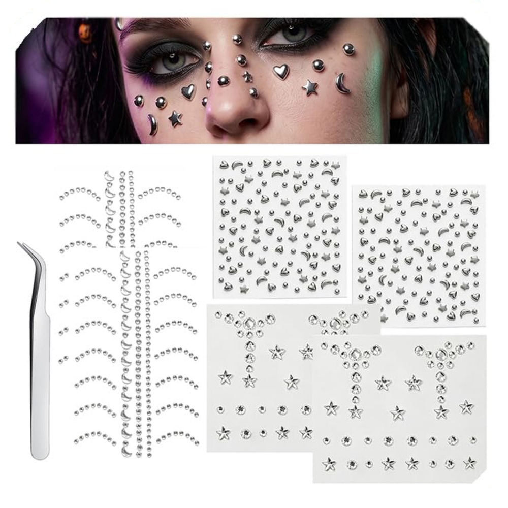 Fake Piercings Balls Stick on  - Body Jewelry Hoops recension och pris