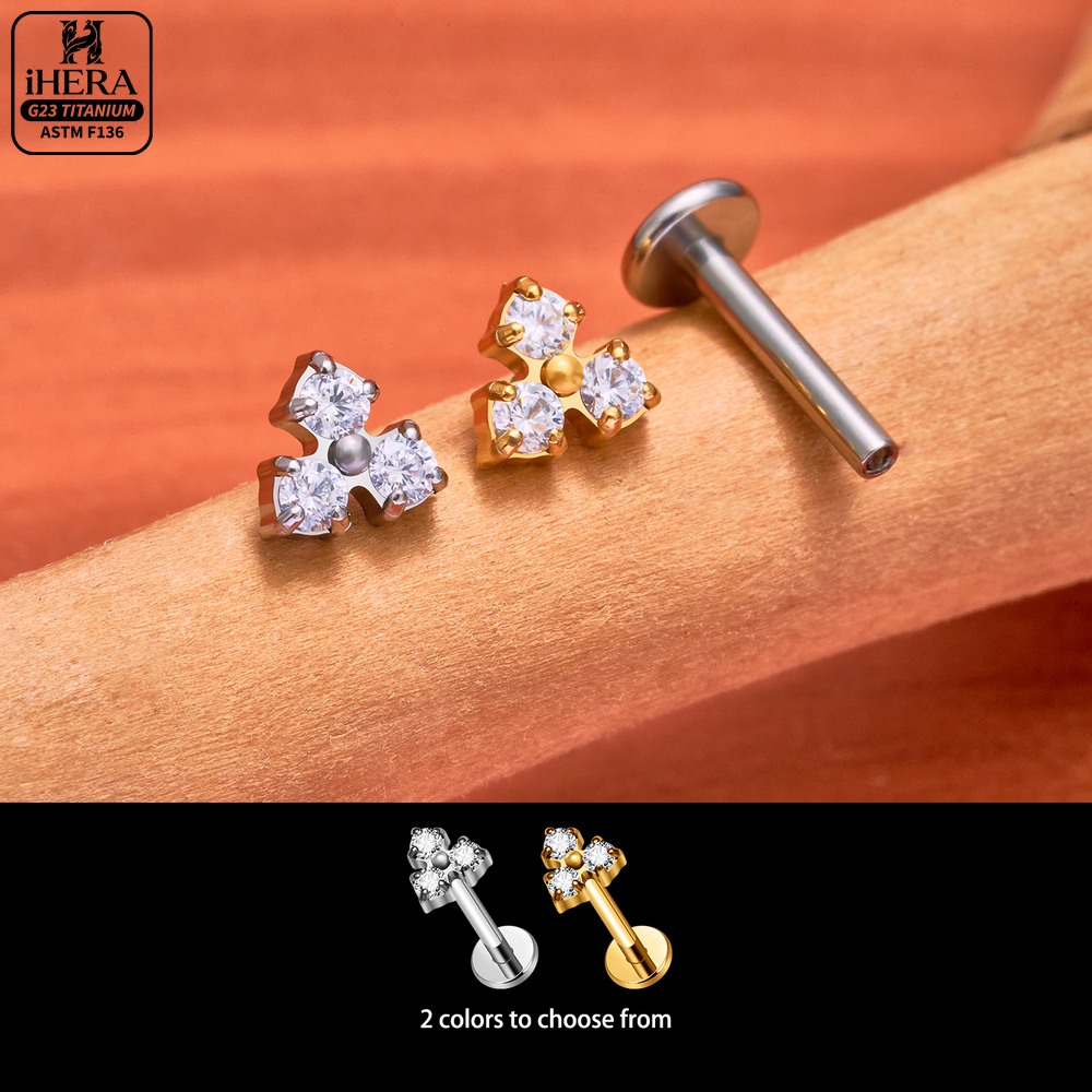 16G G23 Titanium Flat Back Tas - Body Jewelry Outfit recension och pris