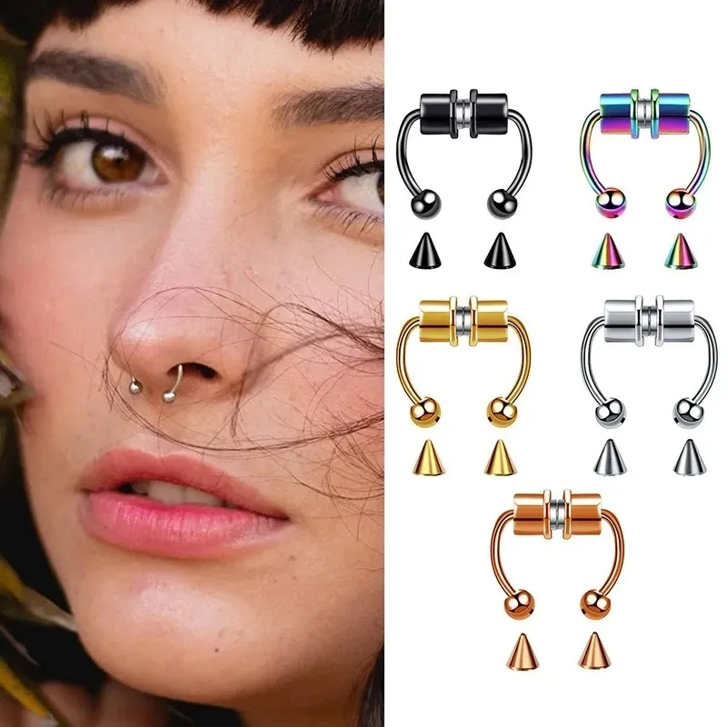 1/2/3Pcs Fake Magnetic Nose Ri - Body Jewelry Hoops recension och pris