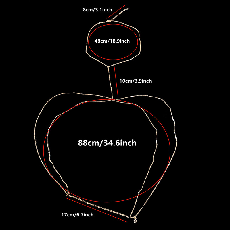 Body Jewelry Sexy Chest Chain  - Body Jewelry Harness recension och pris