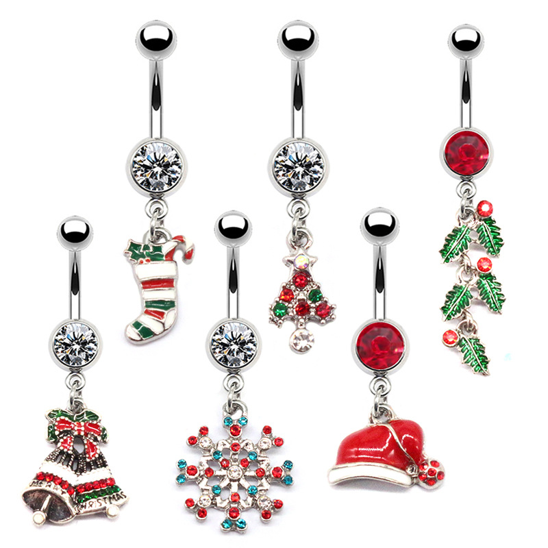 Christmas Series Navel Ring Fo - Body Jewelry Factory recension och pris
