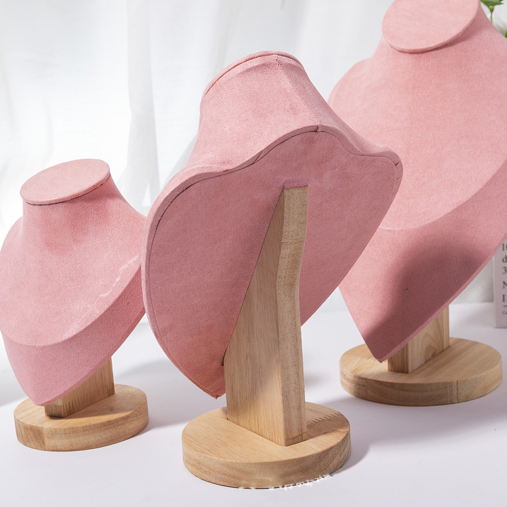 1pc Wooden Mannequin Bust Neck - Body Jewelry Holder recension och pris
