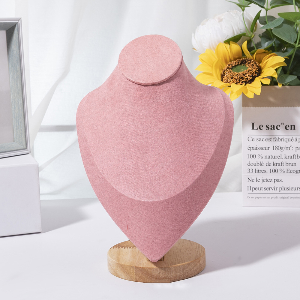 1pc Wooden Mannequin Bust Neck - Body Jewelry Holder recension och pris