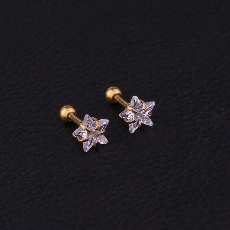 Helix Piercing Star Earrings W - Body Jewelry Hoops recension och pris