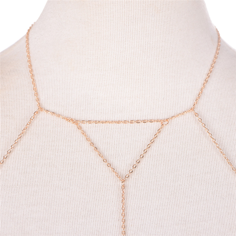 Gold Silver Fashion Link Chain - Body Jewelry Harness recension och pris