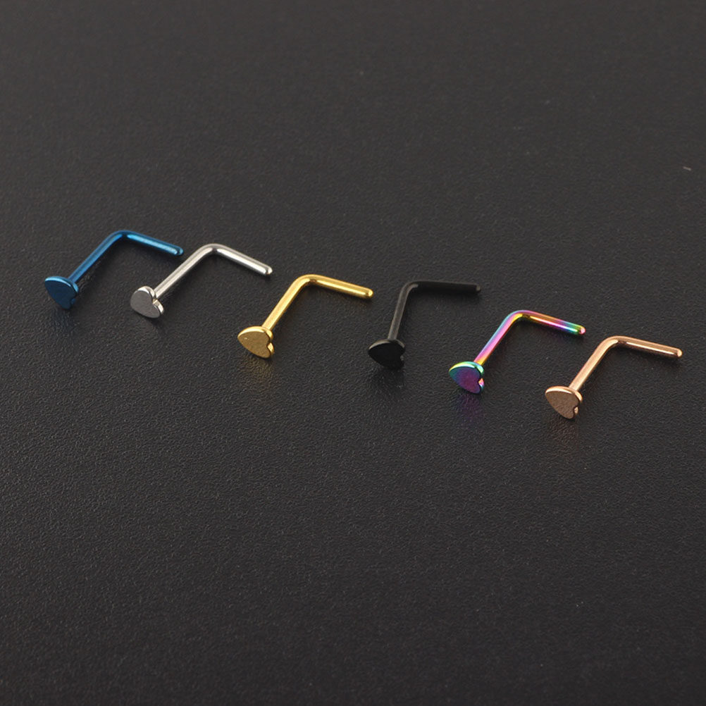 6Pcs Stainless Steel Nose Stud - Body Jewelry Ideas recension och pris