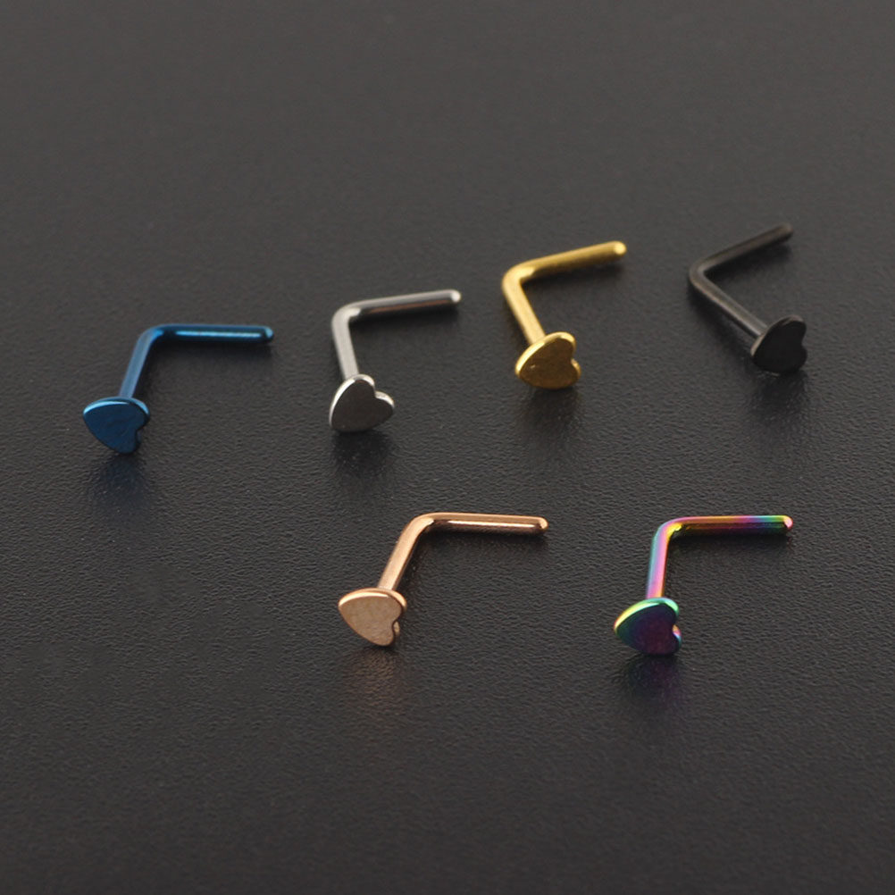 6Pcs Stainless Steel Nose Stud - Body Jewelry Ideas recension och pris