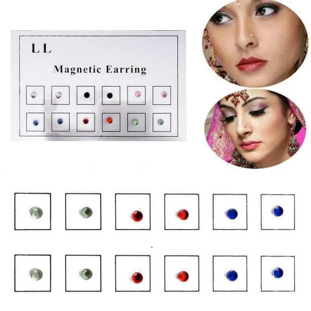 12PCS/Card Fake Cheater Non Pi - Body Jewelry Cartilage Earrings recension och pris