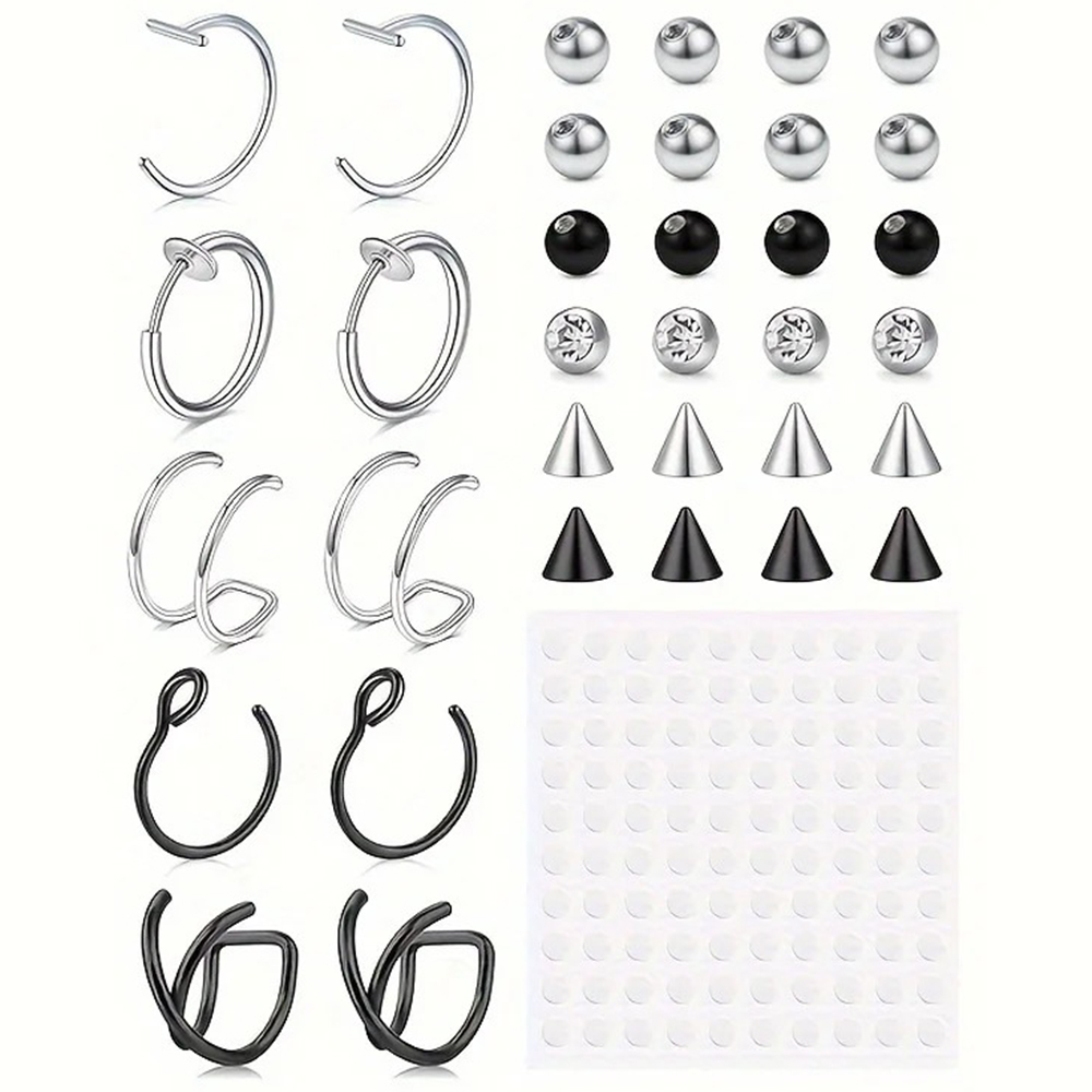 Fake Piercings Fake Lip Ring F - Body Jewelry Hoops recension och pris