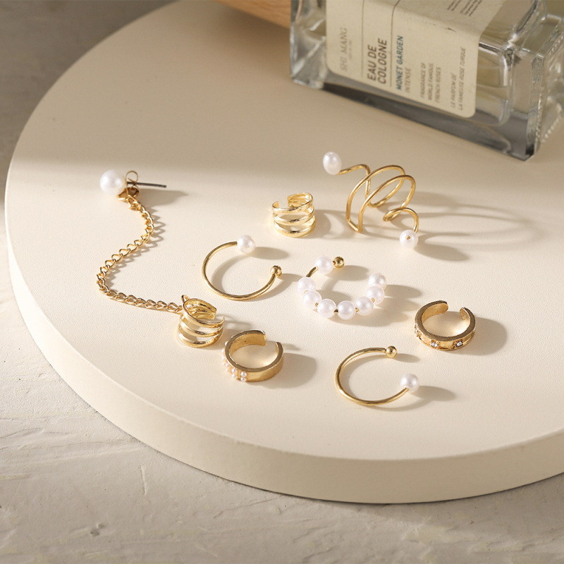 2026 Trendy Ear Stack Set Bold - Body Jewelry Cartilage Earrings recension och pris
