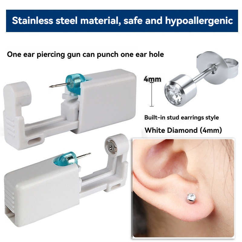 Disposable Sterile Ear Piercin - Body Jewelry Cartilage Earrings recension och pris