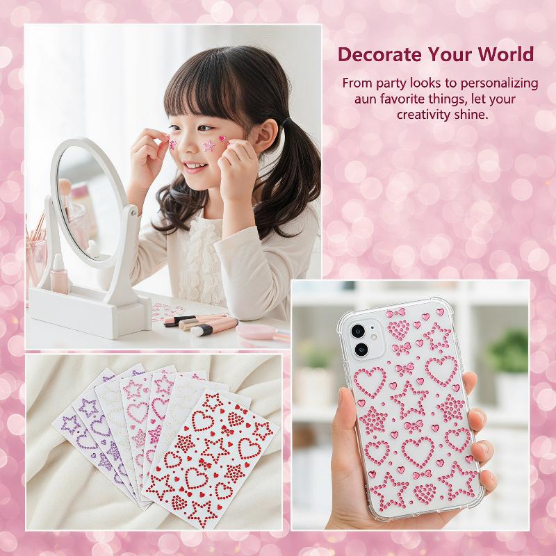 1 Sheet Colorful Self Adhesive - Body Jewelry Stickers recension och pris