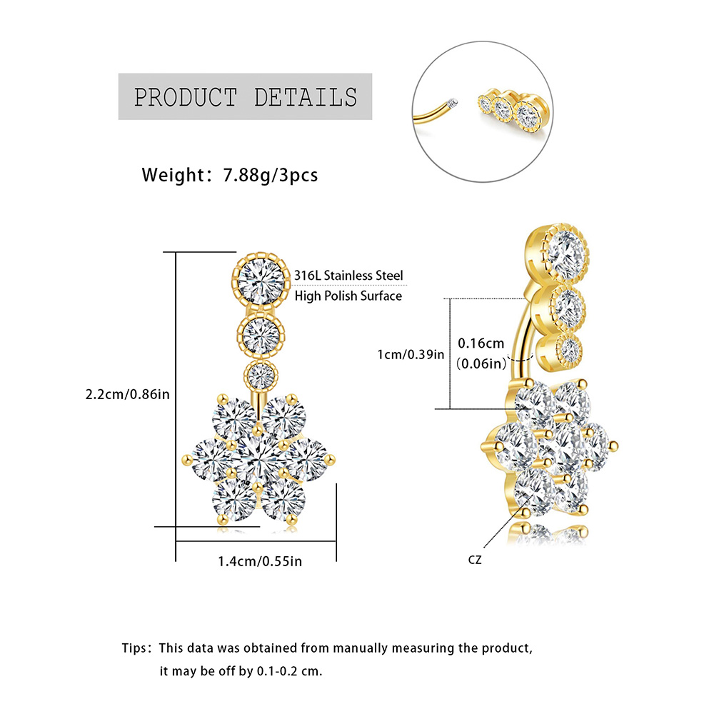 Stainless Steel Belly Ring, As - Body Jewelry Urban recension och pris