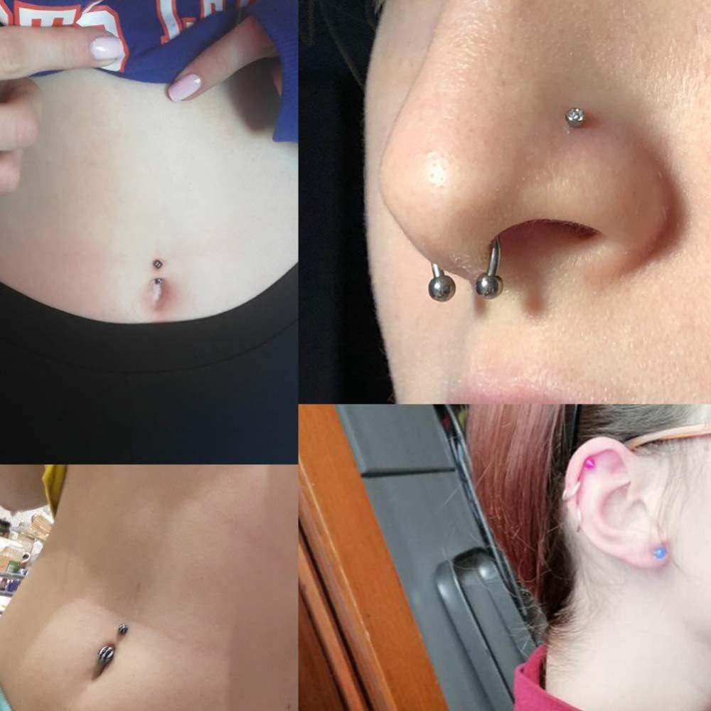 150/140/85/70/42Pcs Body Pierc - Body Jewelry Hoops recension och pris