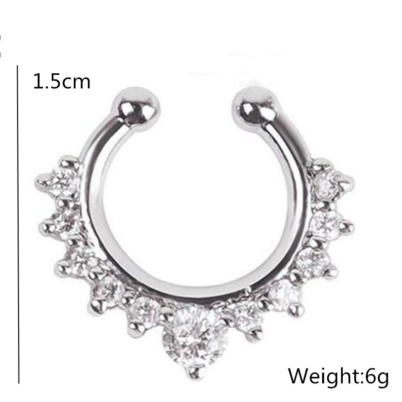 1PC U-Shape Nose Clip Fake Nos - Body Jewelry Earrings recension och pris