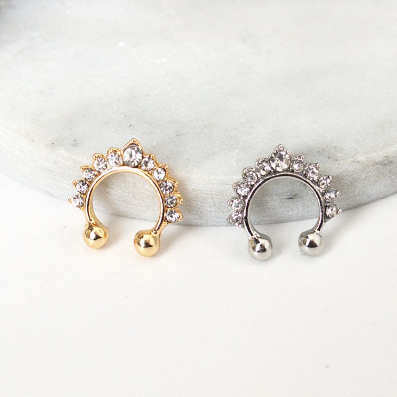1PC U-Shape Nose Clip Fake Nos - Body Jewelry Earrings recension och pris