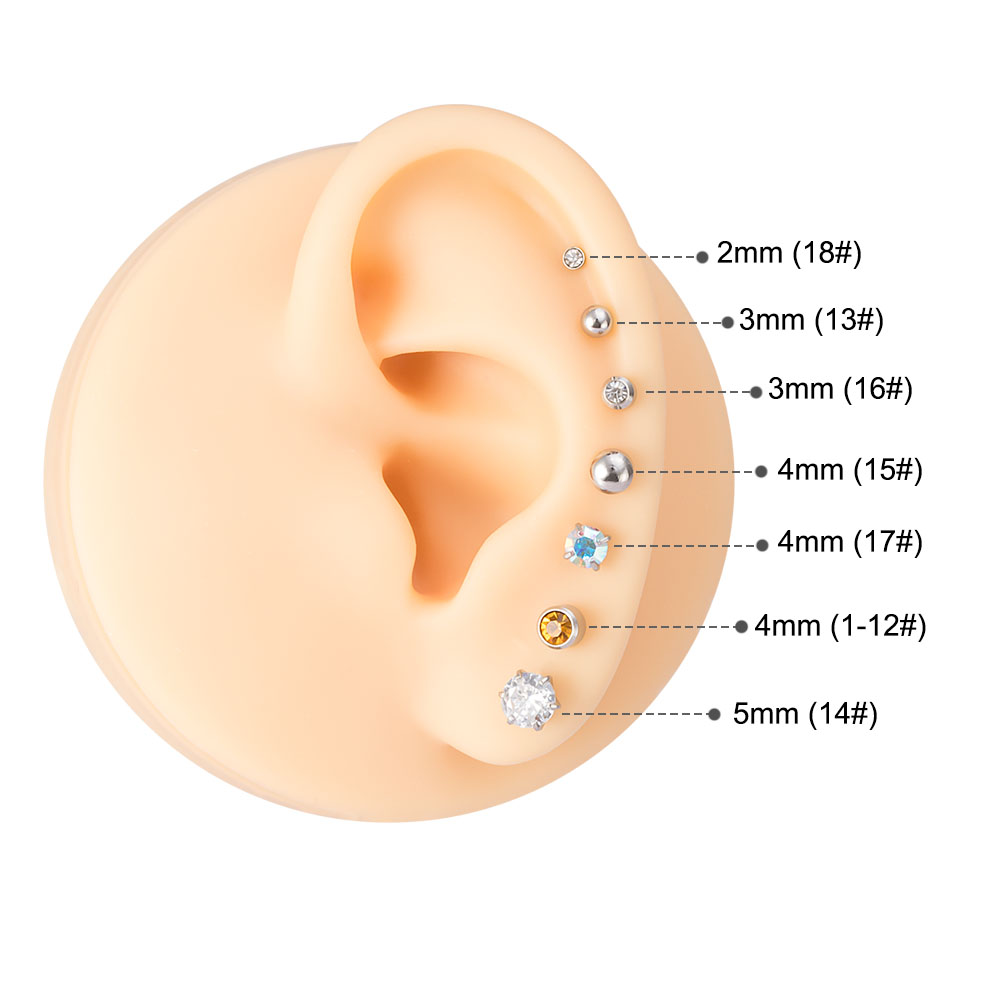 1 Unit Disposable Sterile Ear  - Body Jewelry Factory recension och pris