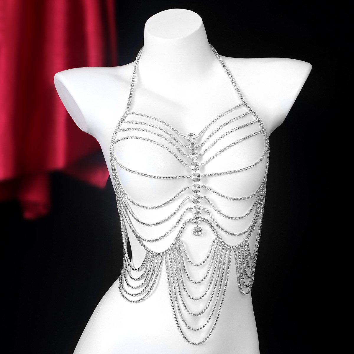 Luxurious Stripe Tassels Retro - Body Jewelry Harness recension och pris