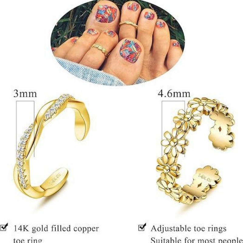 14K Gold-Plated Adjustable Zir - Body Jewelry Hoops recension och pris