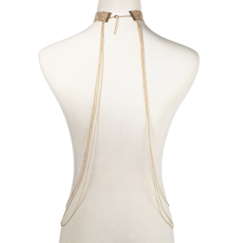 Gold Color Body Chain Women  R - Body Jewelry Harness recension och pris