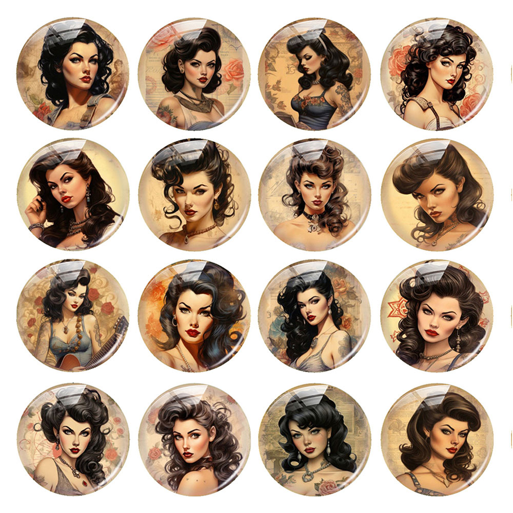 Random Mixed Round/Oval/Square - Body Jewelry Stickers recension och pris