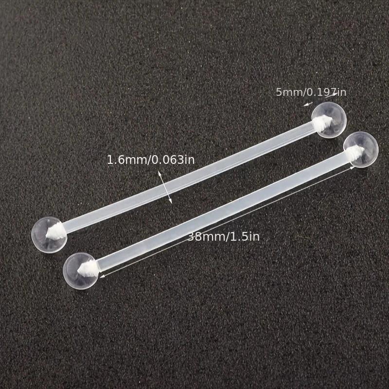 1pc/6pcs 14G 38mm Stainless St - Body Jewelry Cartilage Earrings recension och pris
