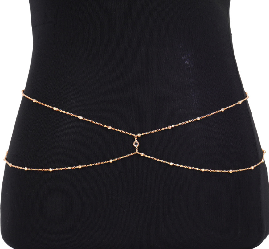 Clear Rhinestone Beaded Belly  - Body Jewelry Ends recension och pris