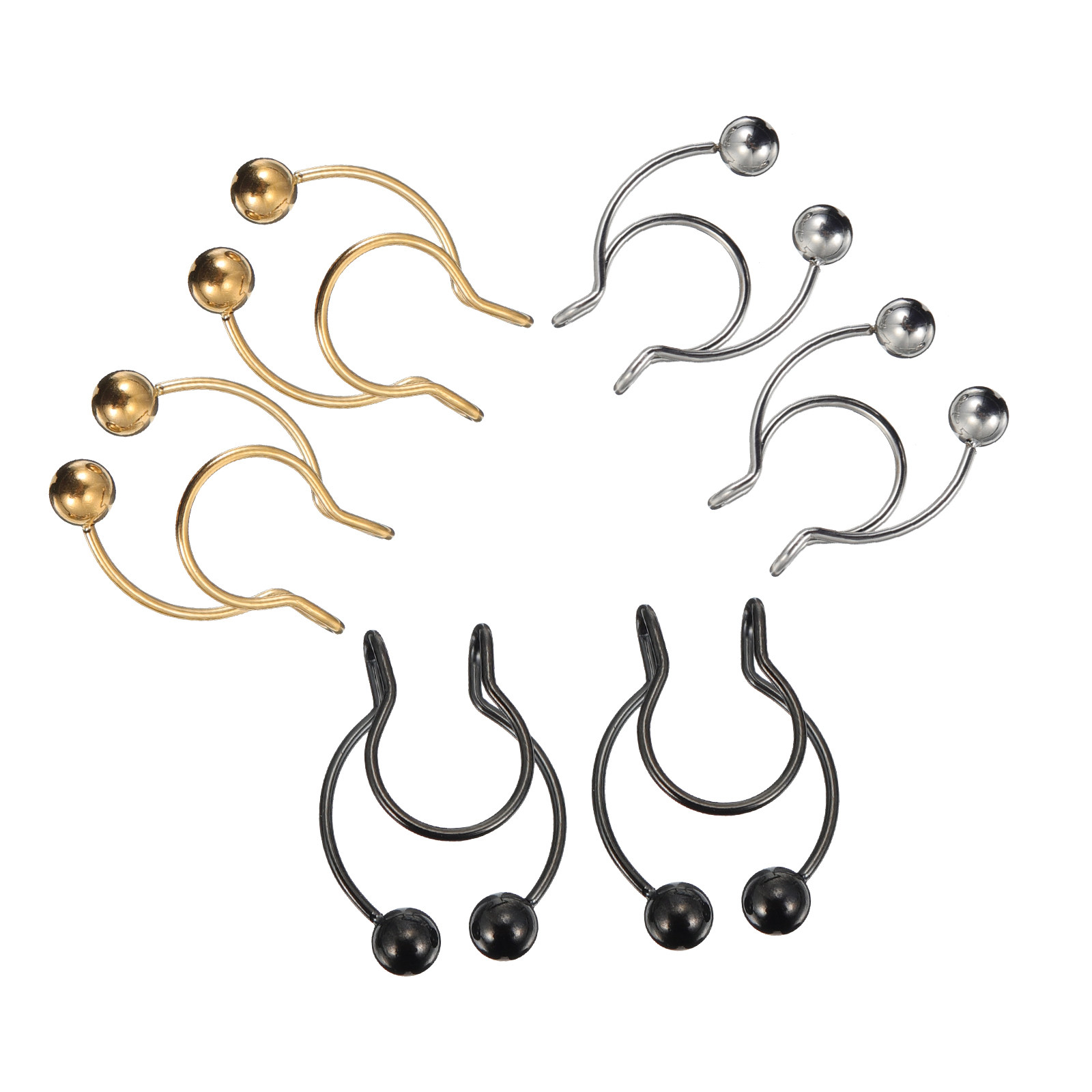 6Pcs Fake Septum Rings Antler  - Body Jewelry Ideas recension och pris