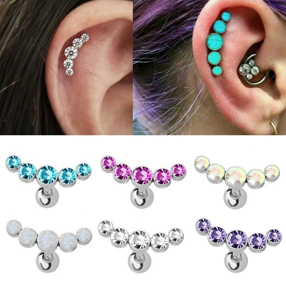 1Pcs Fashion 16G Stainless Ste - Body Jewelry Cartilage Earrings recension och pris