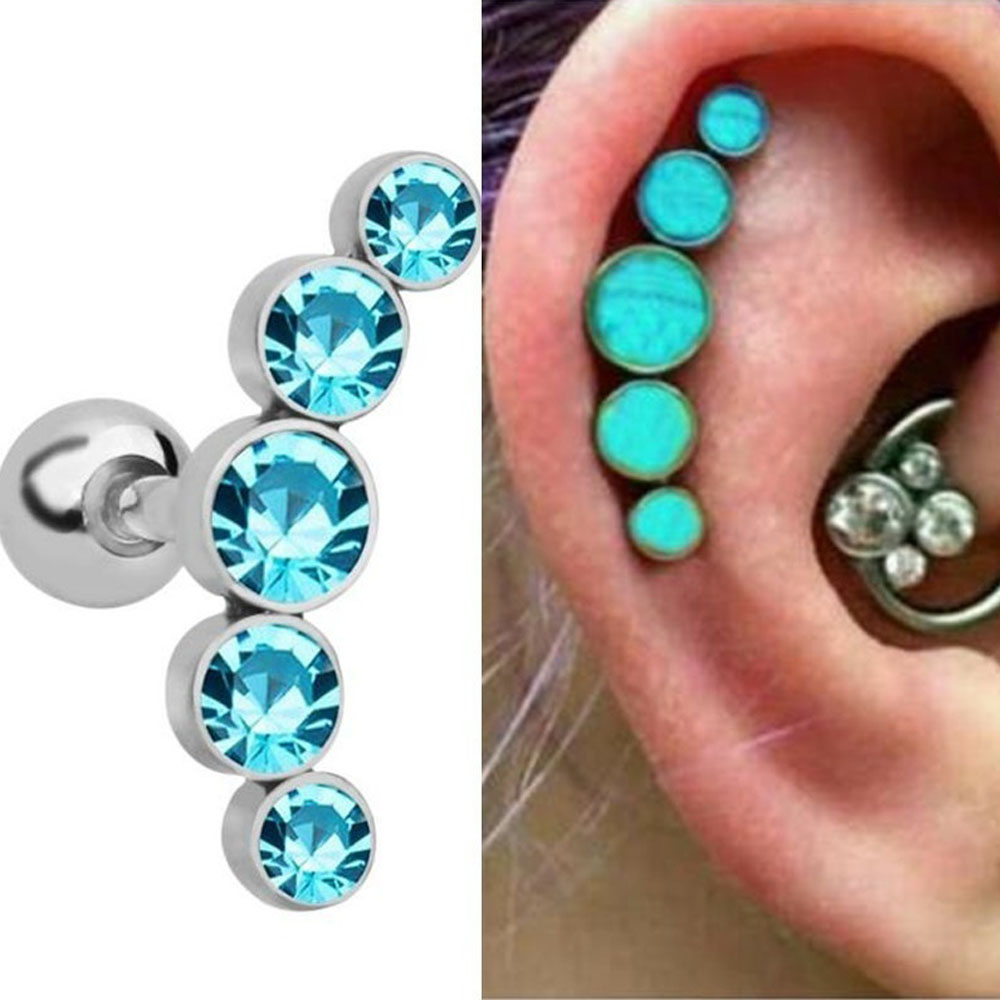 1Pcs Fashion 16G Stainless Ste - Body Jewelry Cartilage Earrings recension och pris