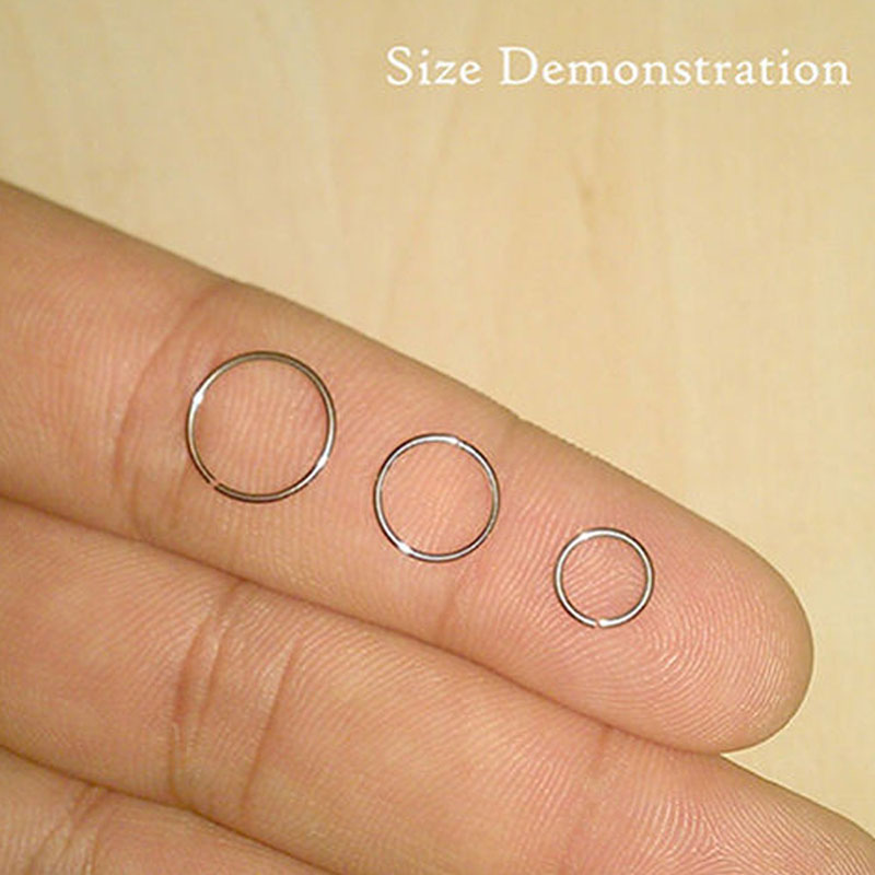 925 silver nose ring lip ring  - Body Jewelry Cartilage Earrings recension och pris