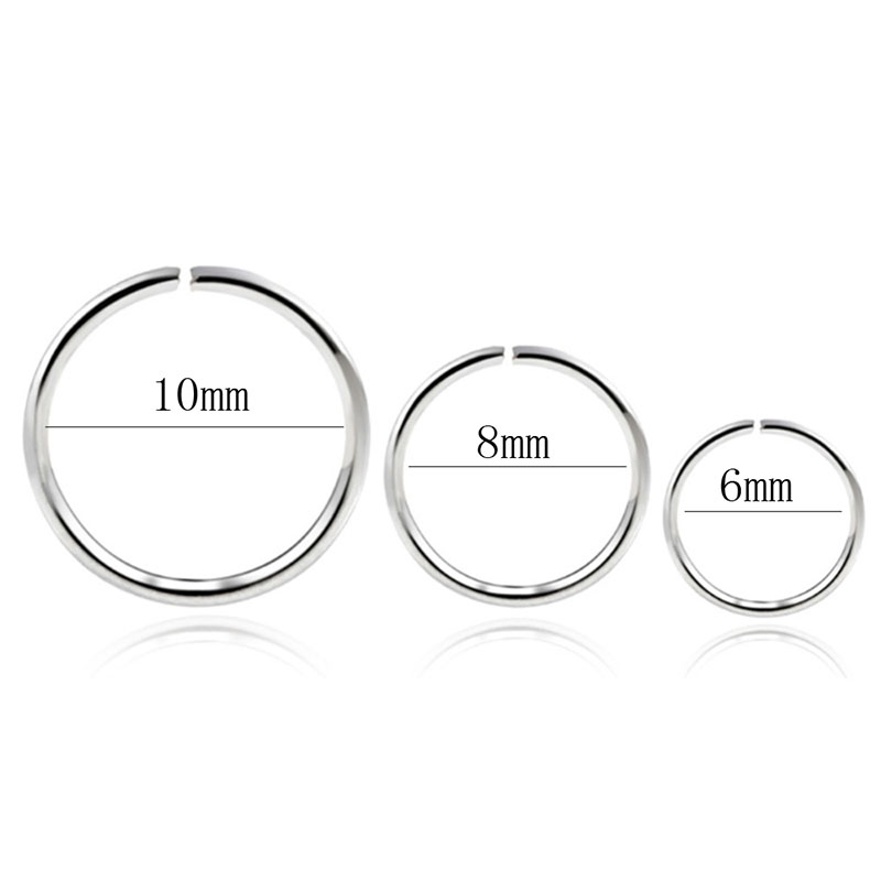 925 silver nose ring lip ring  - Body Jewelry Cartilage Earrings recension och pris