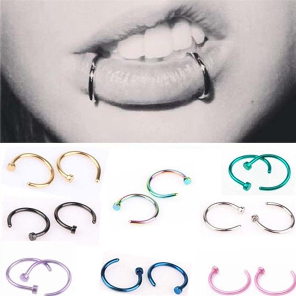 10 Pcs Thin Stainless Steel Fo - Body Jewelry Earrings recension och pris