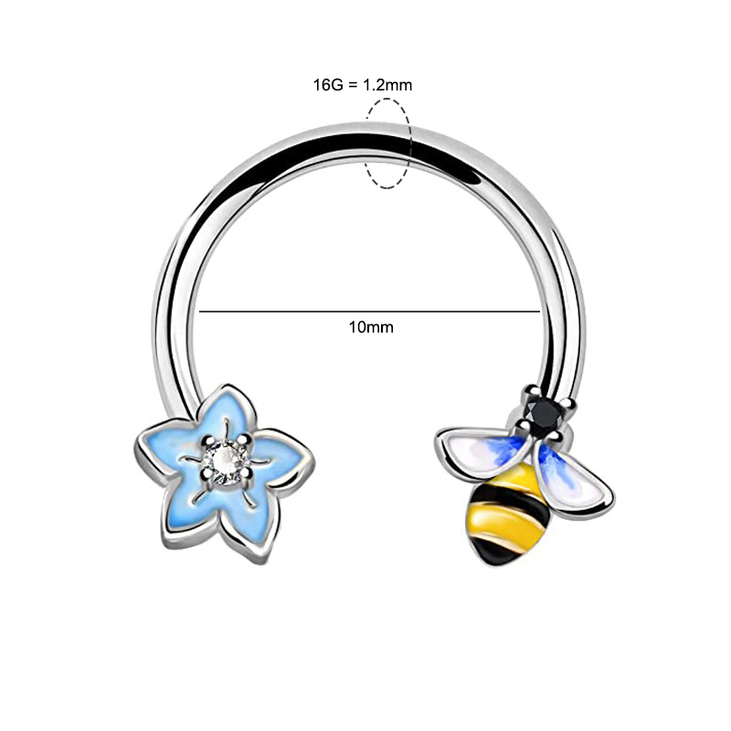 16G Septum Ring Daith Piercing - Body Jewelry Cartilage Earrings recension och pris