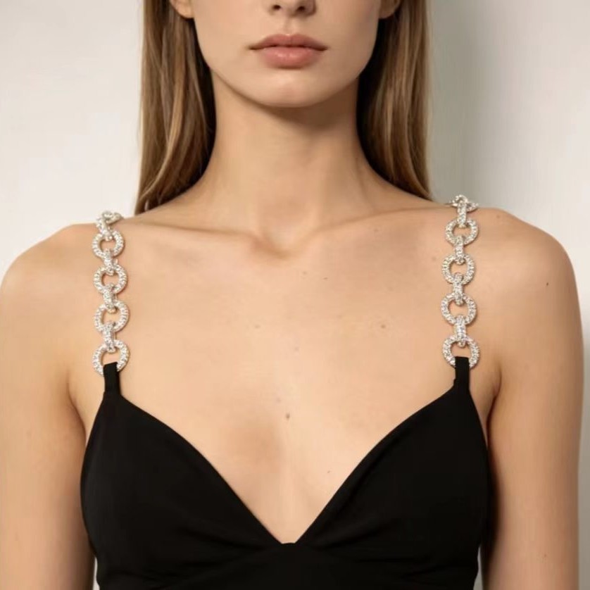 Rhinestone Bra Straps for Wome - Body Jewelry Hoops recension och pris