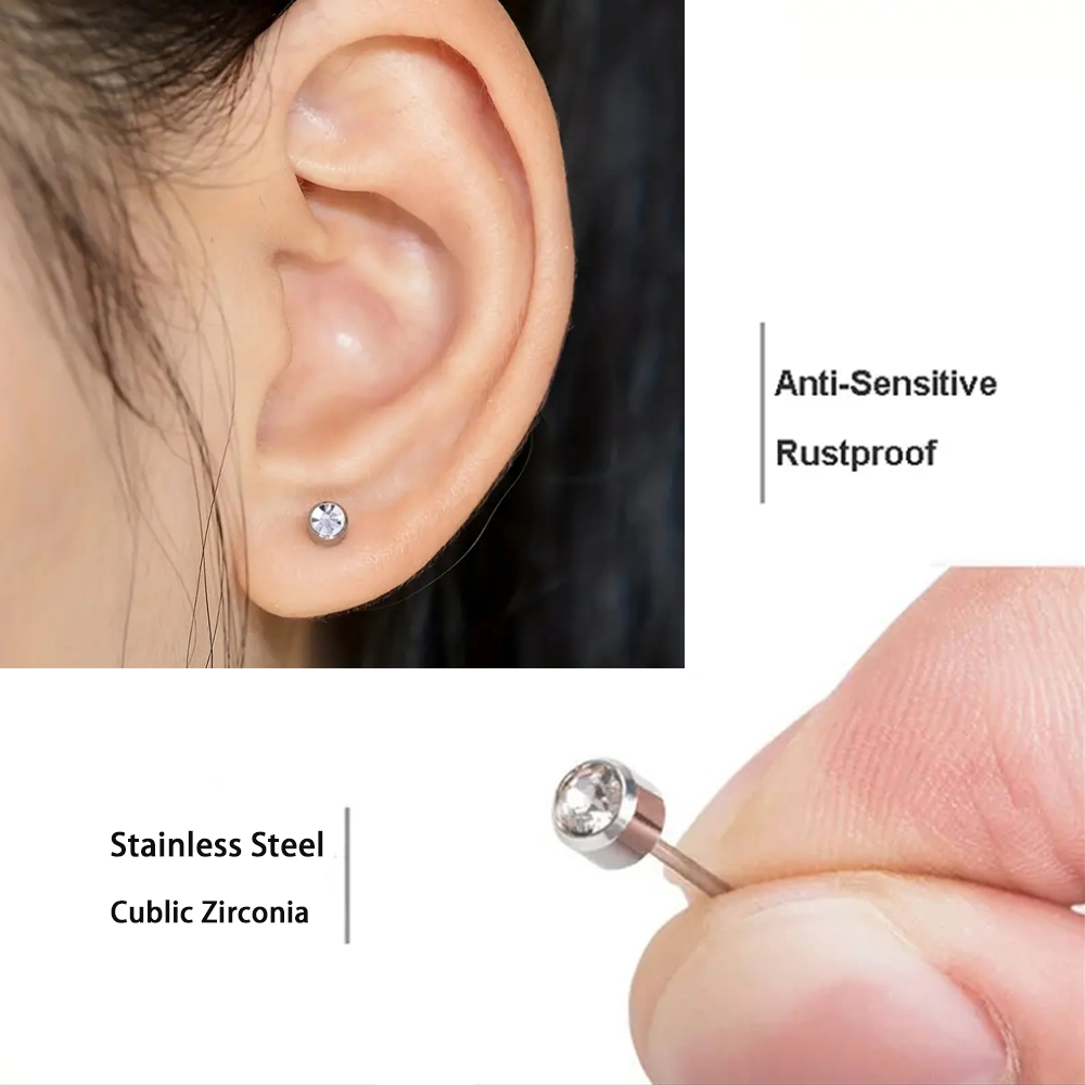 50-1pcs Disposable Sterile Ear - Body Jewelry Factory recension och pris