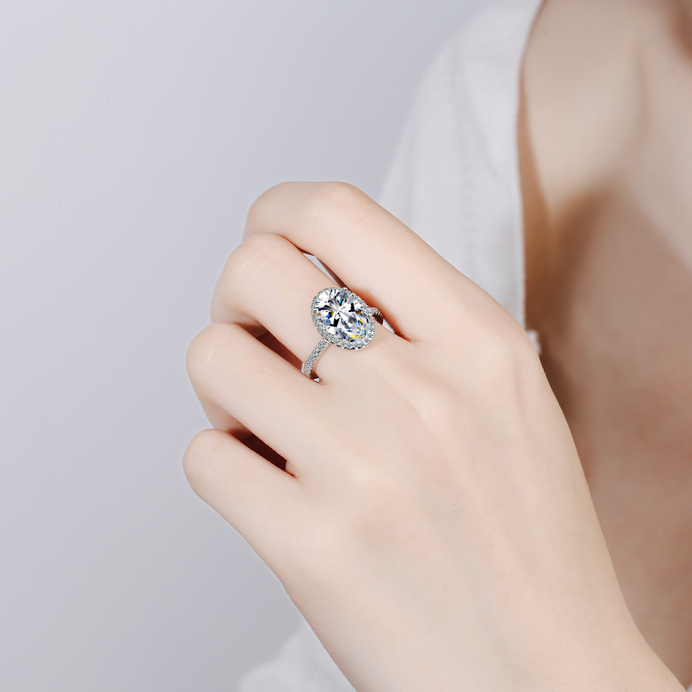 New 925 Sterling Silver 5ct Mo - Body Jewelry High Quality recension och pris