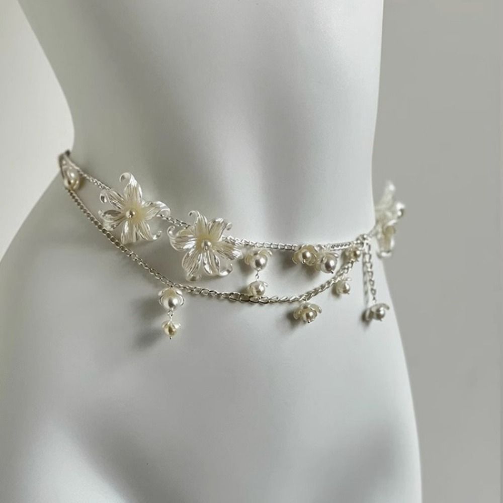 Fashion Elegant Pearl Waist Ch - Body Jewelry Outfit recension och pris
