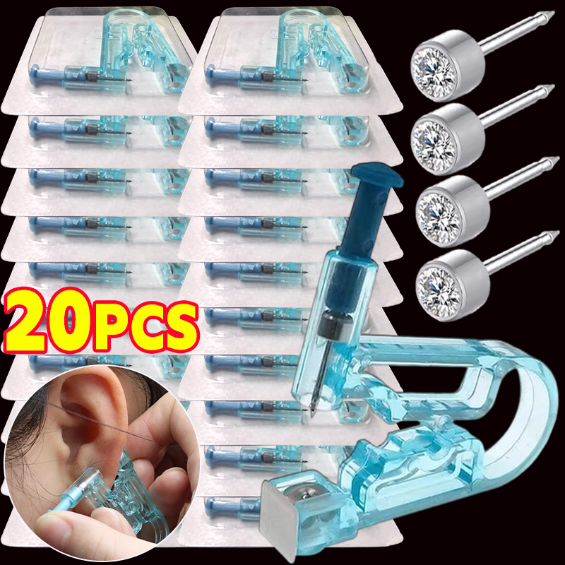 1/20pcs Blue Disposable Ear Pi - Body Jewelry Factory recension och pris