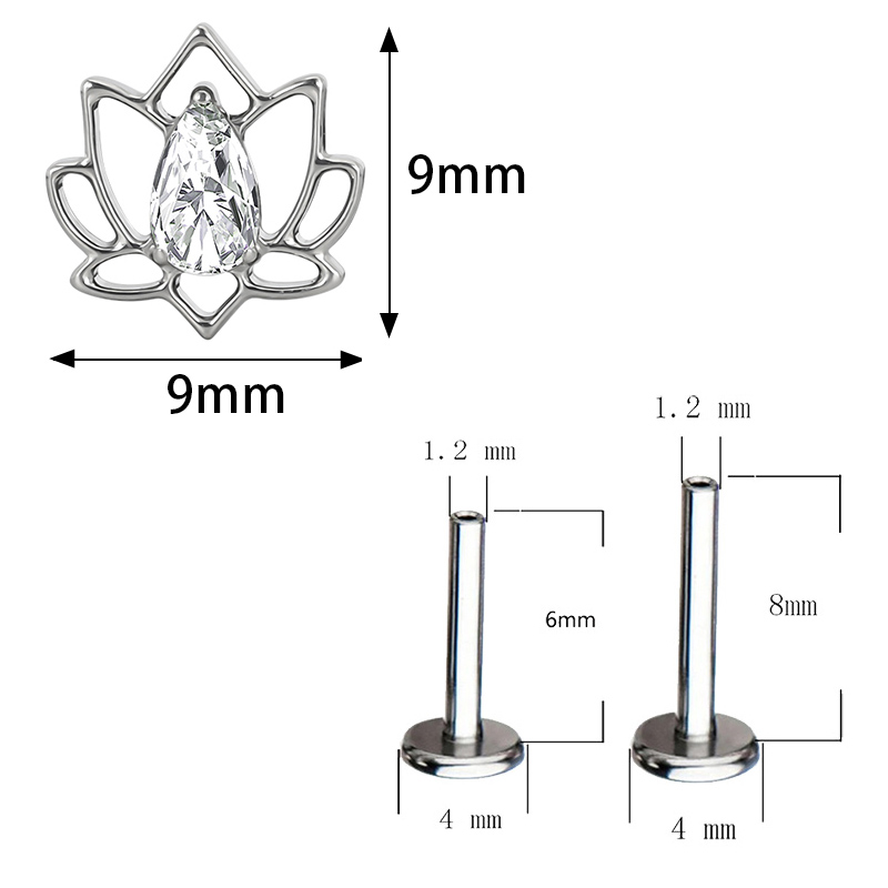 ASTM F136 Titanium Ear PIERC B - Body Jewelry Factory recension och pris