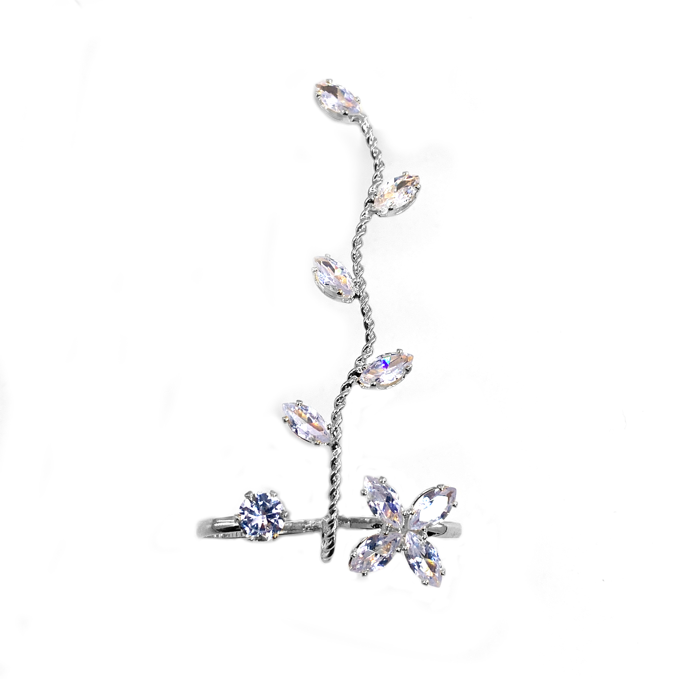 1pc Exquisite Zircon Foot Ring - Body Jewelry Hoops recension och pris