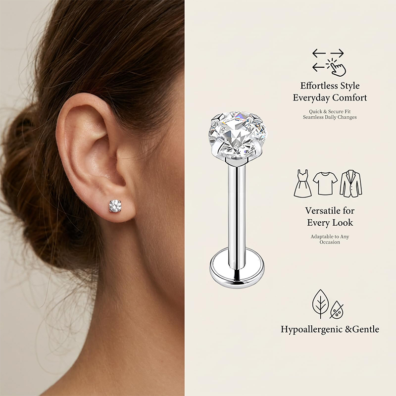 20G/18G/16G Surgical Stainless - Body Jewelry Earrings recension och pris